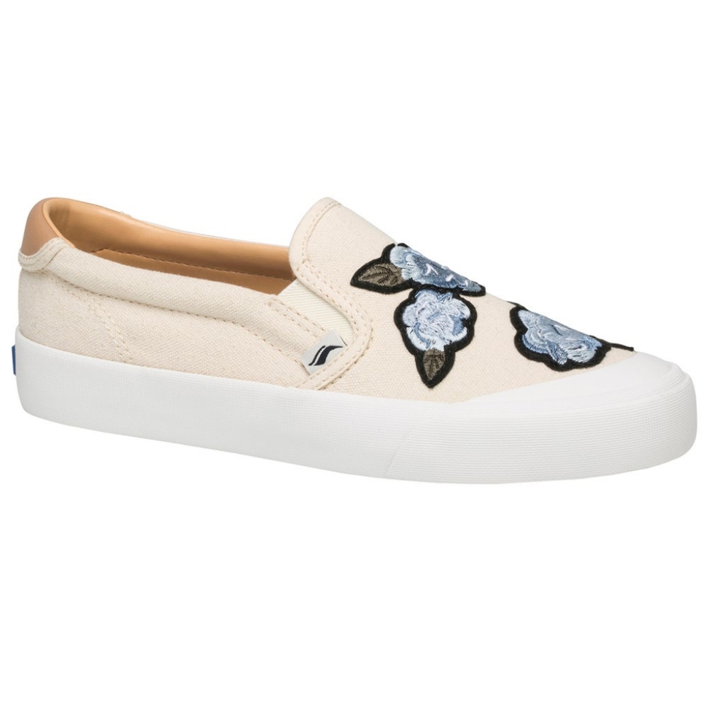 🌼 NWT Keds floral applique slip-on sneakers